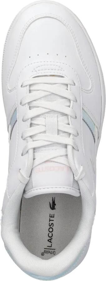Lacoste Kids T-Clip Set sneakers met iriserende afwerking Wit - Foto 3