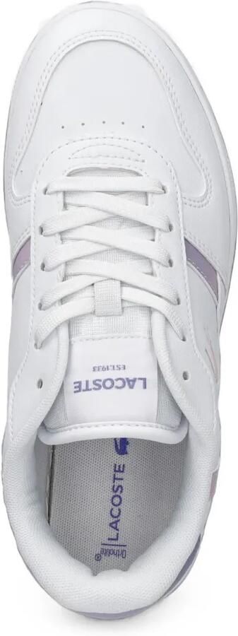 Lacoste Kids T-Clip sneakers met logo-patch Wit