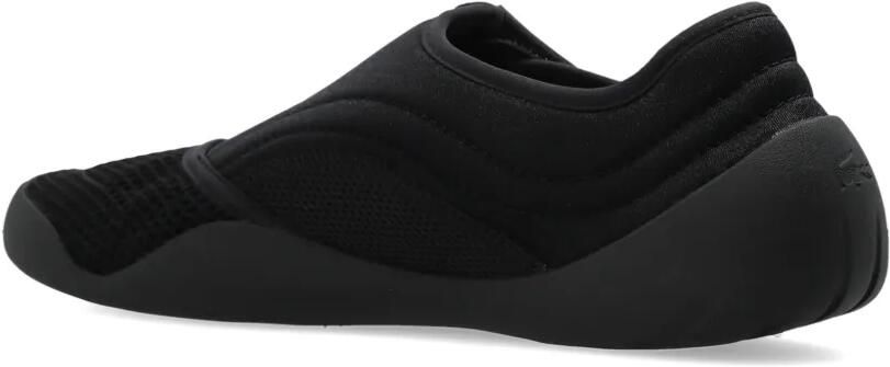 Lacoste Low Mystere mesh sneakers met klittenband Zwart - Foto 5