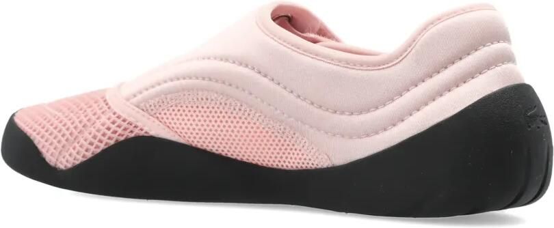 Lacoste Low Mystere sneakers met klittenband en mesh vlak Roze - Foto 5