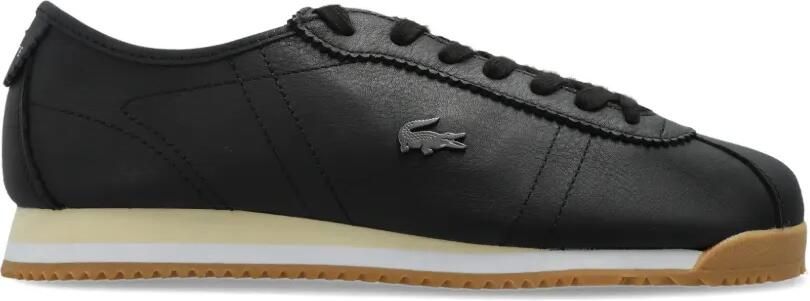 Lacoste Low-top leren sneakers Zwart