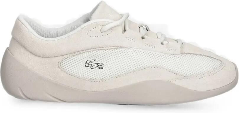 Lacoste Net Low sneakers met logo-patch Beige