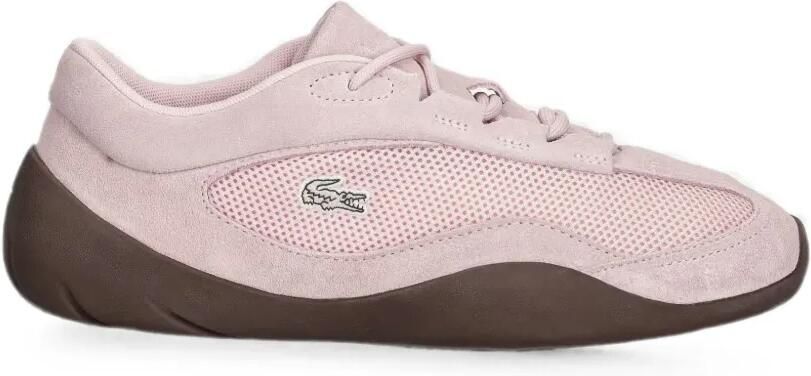 Lacoste Net Low suède sneakers Roze