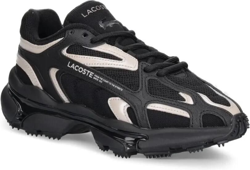 Lacoste Sneakers met mesh vlakken Zwart - Foto 2