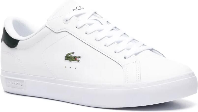 Lacoste Powercourt leren sneakers Wit - Foto 3