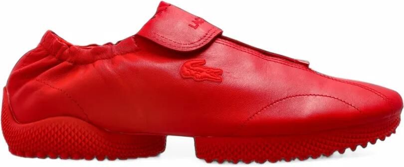 Lacoste Runway Low Set leather sneakers Rood