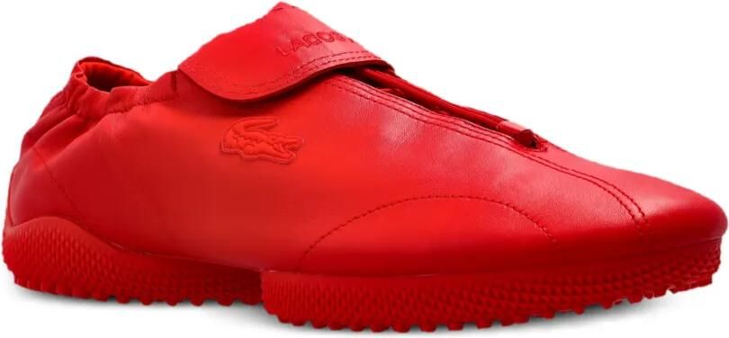 Lacoste Runway Low Set leren sneakers Rood