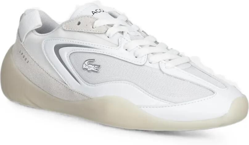 Lacoste Side Low mesh sneakers met suède vlakken Wit - Foto 2
