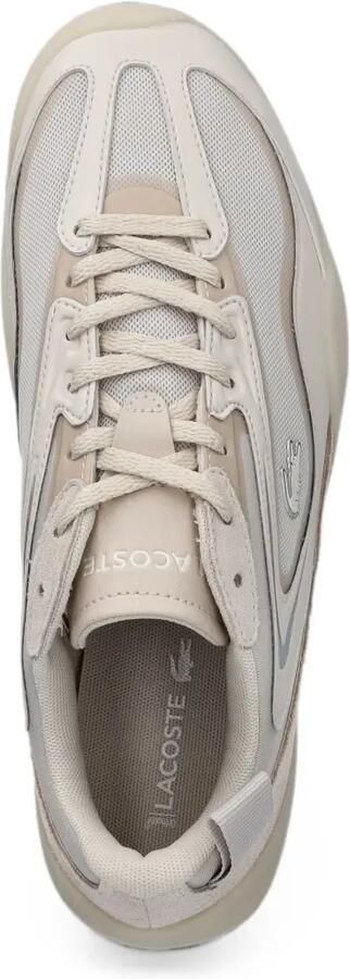 Lacoste Side Low mesh sneakers met vlakken Beige - Foto 3