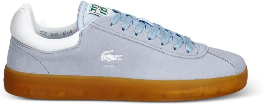 Lacoste Sneakers met geborduurd logo en gomzool Blauw