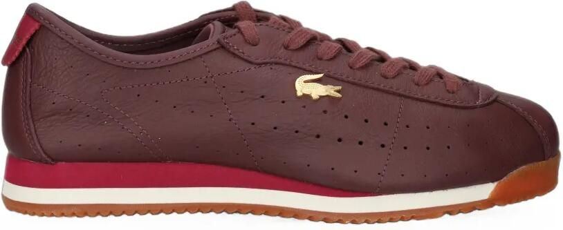Lacoste Sneakers met logo-plakkaat en geperforeerde details Rood
