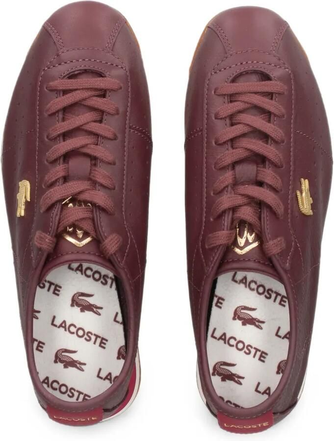 Lacoste Sneakers met logo-plakkaat en geperforeerde details Rood - Foto 2