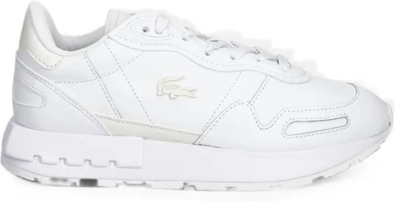 Lacoste Sneakers met logopatch Wit