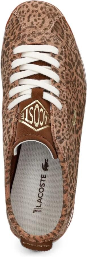 Lacoste Sneakers met luipaardprint Beige