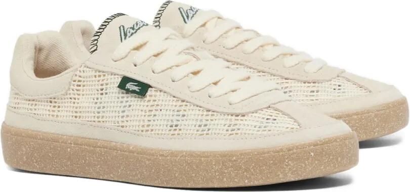 Lacoste Sneakers met mesh vlak Beige - Foto 4