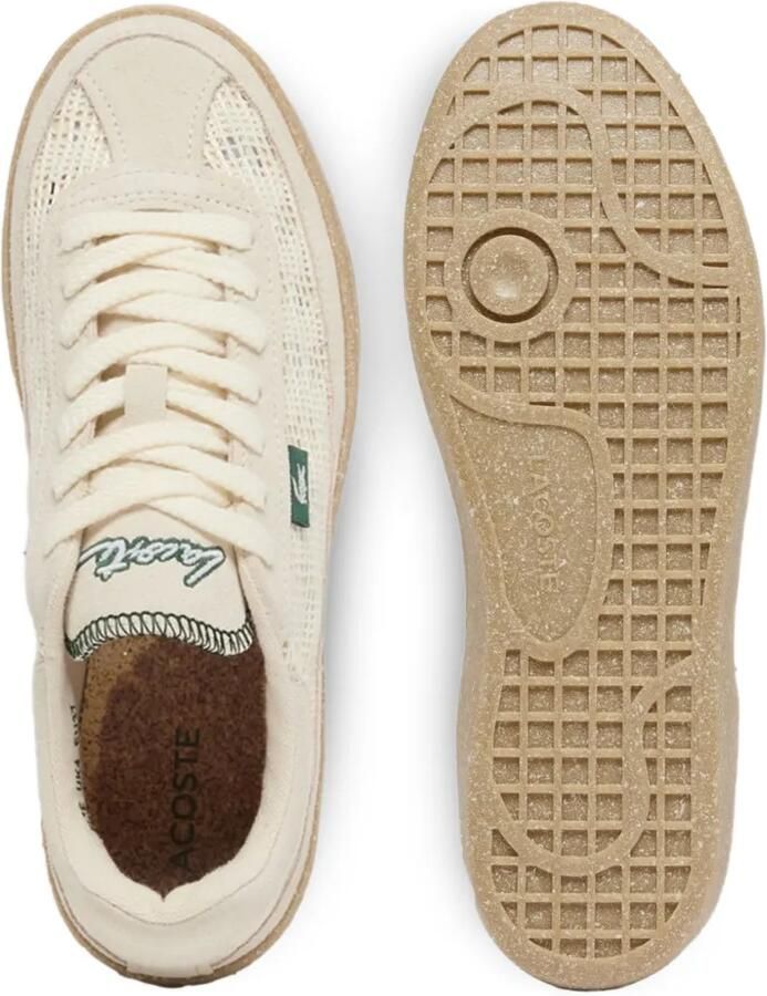 Lacoste Sneakers met mesh vlak Beige - Foto 2