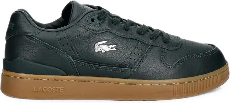Lacoste T-Clip leren sneakers met geperforeerde details Groen