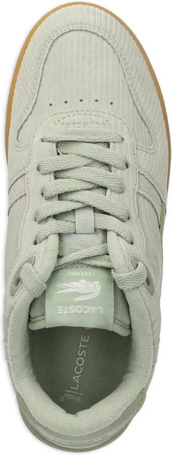 Lacoste T-Clip ribfluwelen sneakers met plateauzool Groen - Foto 4