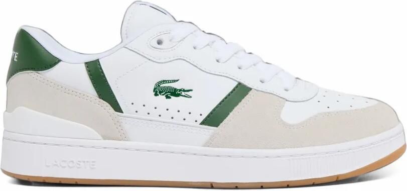 Lacoste T-Clip Set leather sneakers Wit