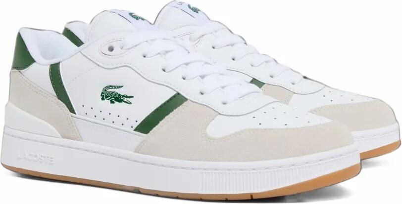 Lacoste T-Clip Set leather sneakers Wit - Foto 4