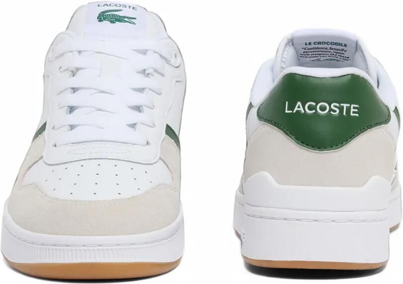 Lacoste T-Clip Set leather sneakers Wit - Foto 3
