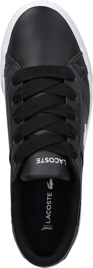 Lacoste Ziane leren sneakers met plateauzool en logo-detail Zwart - Foto 4