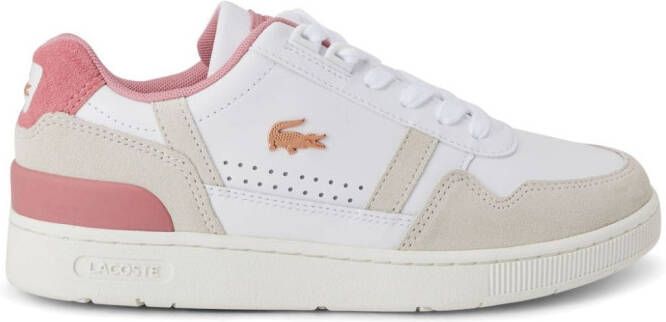 Lacoste Sneakers met vlakken en logopatch Wit