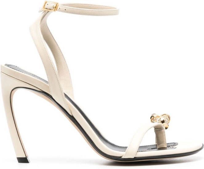 Lanvin Sandalen verfraaid met kristallen Beige - Schoenen.nl