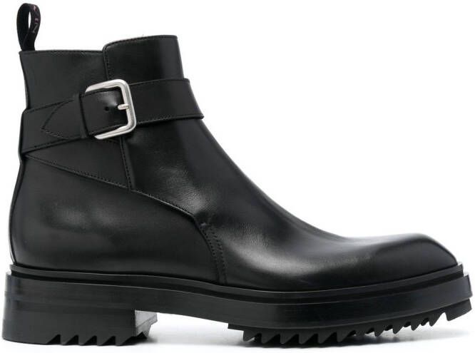 Lanvin Alto leren enkellaarzen Zwart
