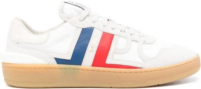 Lanvin Clay mesh sneakers met suède vlakken Wit