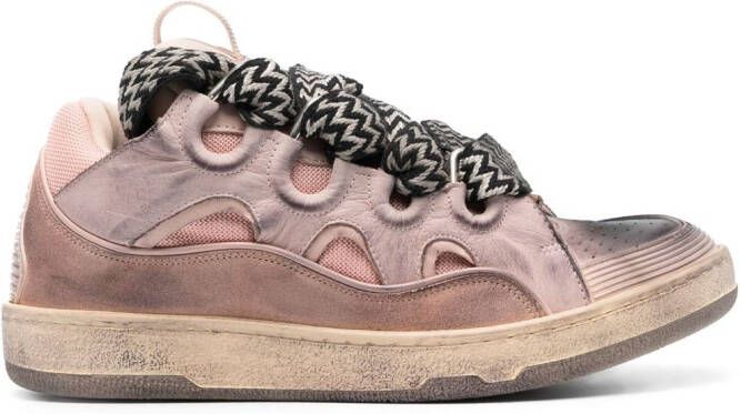 Lanvin Curb chunky sneakers Roze