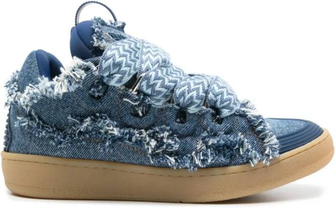 Lanvin Curb denim sneakers Blauw