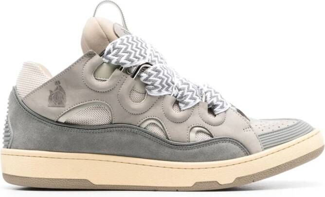 Lanvin Curb leren sneakers Grijs