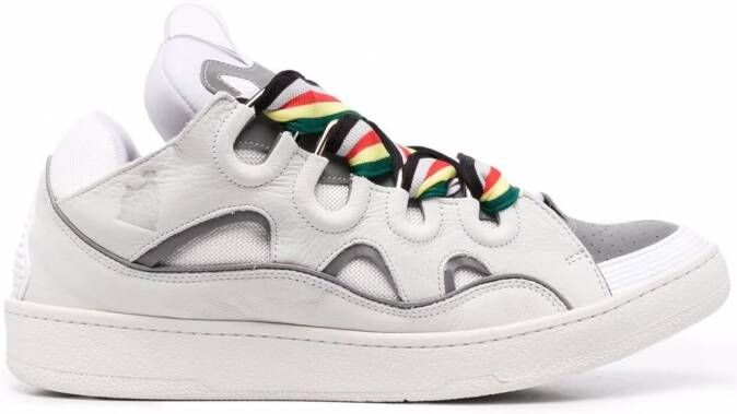 Lanvin Curb leren sneakers Wit