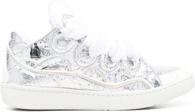 Lanvin Curb leren sneakers Wit