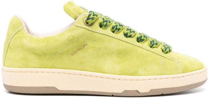 Lanvin Curb Lite suède sneakers Groen