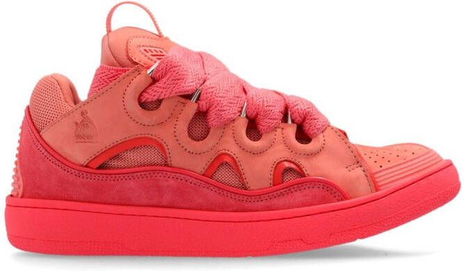 Lanvin Curb sneakers met vlakken Roze