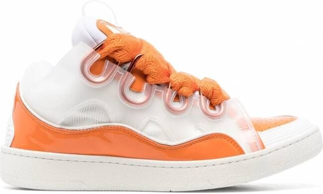 Lanvin Curb sneakers met vlakken Wit
