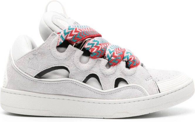 Lanvin Curb suède sneakers Grijs