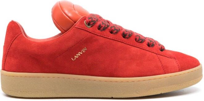 Lanvin x Future Hyper Curb suède sneakers Rood