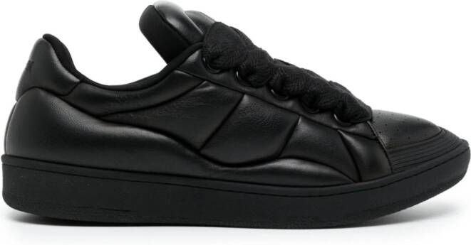 Lanvin Curb XL leren sneakers Zwart