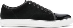 Lanvin DBB1 lakleren en suède sneakers Zwart