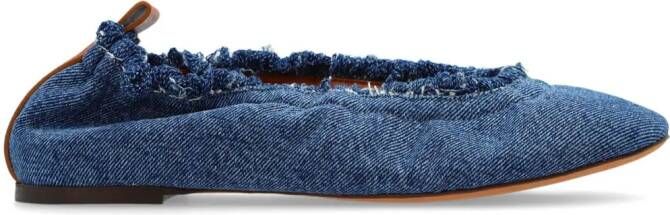 Lanvin Denim ballerina's Blauw