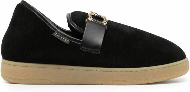 Lanvin Fluwelen slippers Zwart