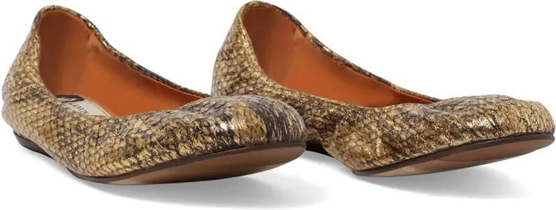 Lanvin Ballerina's met slangenleer-effect Goud - Foto 4