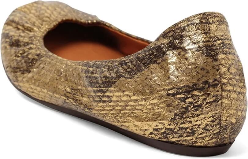Lanvin Ballerina's met slangenleer-effect Goud - Foto 3