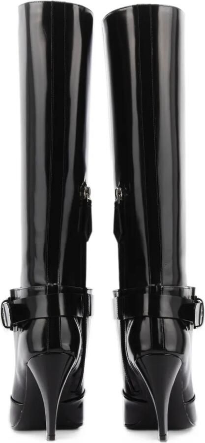 Lanvin buckle-detail knee-high boots Zwart - Foto 4