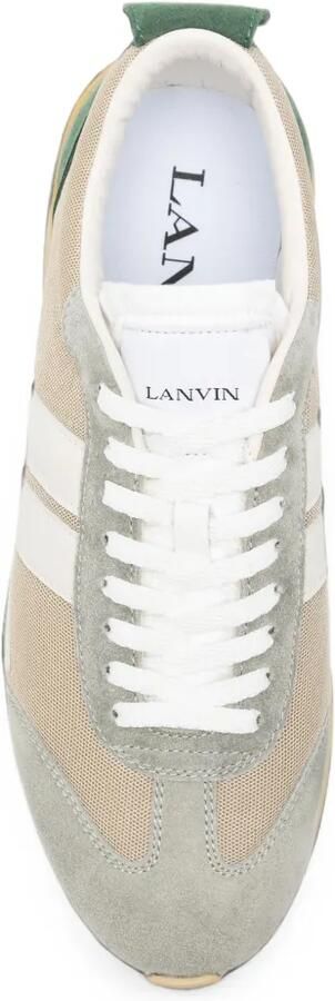 Lanvin Bumper sneakers met mesh vlak Beige - Foto 4