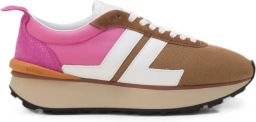 Lanvin Bumpr sneakers van nylon en mesh Bruin