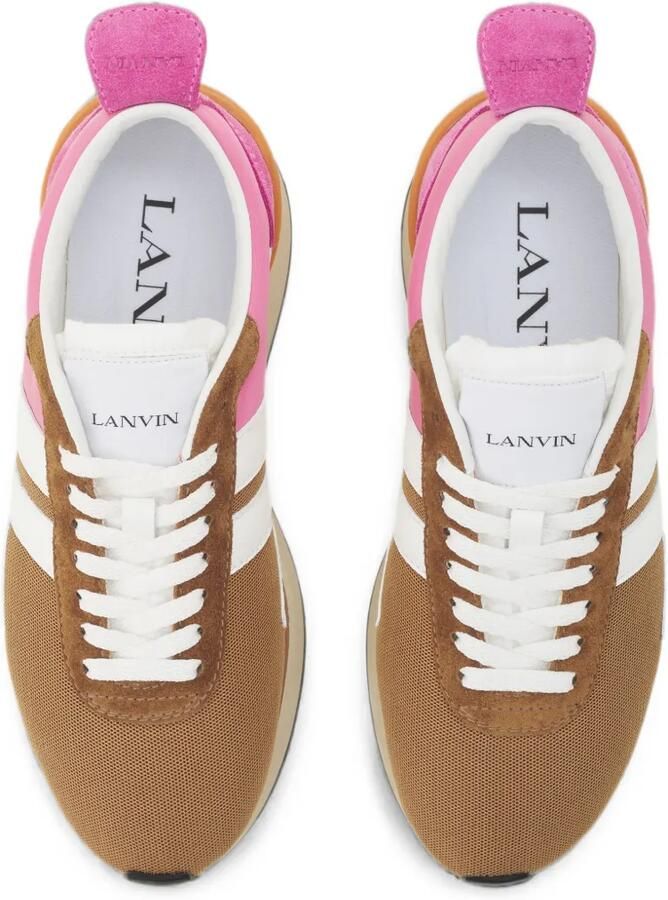Lanvin Bumpr sneakers van nylon en mesh Bruin - Foto 2